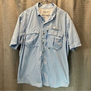 Gander Mountain Guide Series Men's Light Blue Checkered Shirt